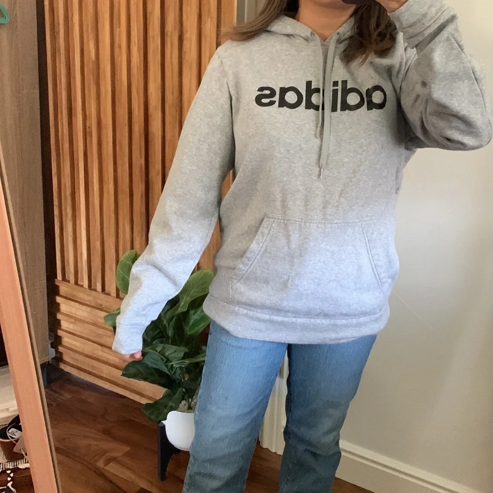 Adidas Basic Pullover Hoodie. Medium - Picture 4 of 11